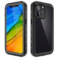 Izredno trpežen etui s 360° zaščito za iPhone 13 Pro - črna