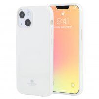 Goospery sijoč ovitek iz mehke plastike za iPhone 13 - bela
