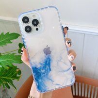 Marmorni ovitek trpežen proti praskam iPhone 13 Pro - svetlo modra