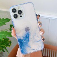 Marmorni ovitek trpežen proti praskam iPhone 13 Pro Max - svetlo modra