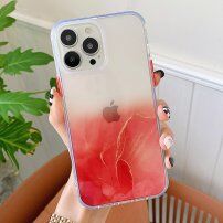 Marmorni ovitek trpežen proti praskam iPhone 13 Pro Max - rdeče