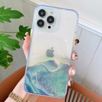 Marmorni ovitek trpežen proti praskam iPhone 13 Pro Max - turkizna