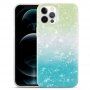 Odporen etui s teksturo školjke za iPhone 11 - zeleno-moder