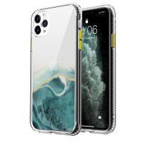 Marmorni ovitek trpežen proti praskam iPhone 11 Pro Max - turkizna