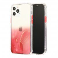 Marmorni ovitek trpežen proti praskam iPhone 12 mini - rdeče