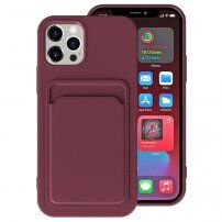 Etui z žepkom za kartice za iPhone 12 mini - vinsko