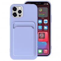 Etui z žepkom za kartice za iPhone 13 Pro Max - vijolična