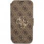 Guess 4G Metal Logo flip ovitek za iPhone 13 Pro - rjava