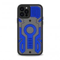 Odporen etui z maskirnim vzorcem za iPhone 11 Pro - modro