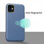 Odporen etui s teksturo usnja za iPhone 11 - modro