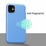 Odporen etui s teksturo usnja za iPhone 11 - svetlo modra