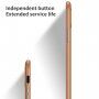 Odporen etui s teksturo usnja za iPhone XR - svetlo rjava