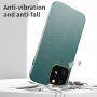 Odporen etui s teksturo usnja za iPhone 12 Pro Max - zelena