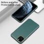 Odporen etui s teksturo usnja za iPhone 11 Pro Max - zelena