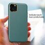 Odporen etui s teksturo usnja za iPhone 11 Pro - zelena