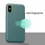 Odporen etui s teksturo usnja za iPhone X / XS - zelena