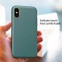 Odporen etui s teksturo usnja za iPhone X / XS - zelena