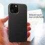 Odporen etui s teksturo usnja za iPhone 13 mini - črna