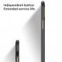 Odporen etui s teksturo usnja za iPhone 11 Pro - črna