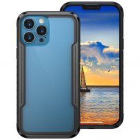 Odporen kovinski Armor etui za iPhone 13 Pro Max - črna