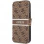 Guess 4G Printed Stripe flip etui za iPhone 13 Pro Max - rjava