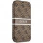 Guess 4G Printed Stripe flip etui za iPhone 13 Pro Max - rjava