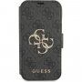 Guess 4G Metal Logo flip ovitek za iPhone 13 mini - siva