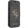 Guess 4G Metal Logo flip ovitek za iPhone 13 mini - siva