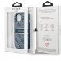 Guess 4G Printed Stripe ovitek za iPhone 13 - modro