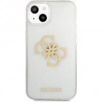 Guess Big 4G Full Glitter ovitek za iPhone 13 - jasno