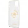 Guess Big 4G Full Glitter ovitek za iPhone 13 - jasno