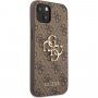 Guess 4G Metal Logo ovitek za iPhone 13 mini - rjava