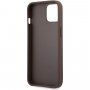 Guess 4G Metal Logo ovitek za iPhone 13 mini - rjava