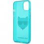Karl Lagerfeld Choupette Head ovitek za iPhone 13 mini - turkizna