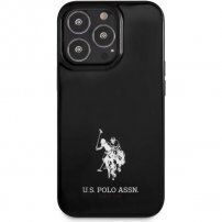U.S. Polo Horses Logo ovitek za iPhone 13 Pro Max - črna