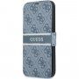 Guess 4G Printed Stripe flip etui za iPhone 13 Pro - modro
