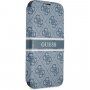 Guess 4G Printed Stripe flip etui za iPhone 13 Pro - modro