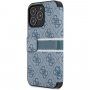 Guess 4G Printed Stripe flip etui za iPhone 13 Pro - modro