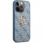 Guess 4G Metal Logo ovitek za iPhone 13 Pro Max - modro