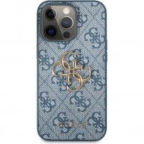 Guess 4G Metal Logo ovitek za iPhone 13 Pro Max - modro