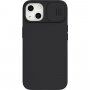 Nillkin CamShield Silky silikonski ovitek za iPhone 13 - črna