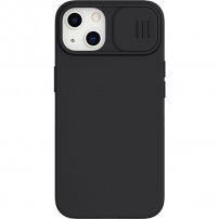 Nillkin CamShield Silky silikonski ovitek za iPhone 13 - črna