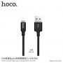 Polnilni kabel HOCO za Apple iPhone / iPad / iPod - 1m - črna