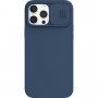 Nillkin CamShield Silky Magnetic silikonski ovitek za iPhone 13 Pro Max - modro