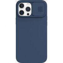 Nillkin CamShield Silky Magnetic silikonski ovitek za iPhone 13 Pro Max - modro
