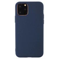 Mehka plastična prevleka za iPhone 13 Pro - temno modra