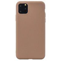 Mehka plastična prevleka za iPhone 13 Pro - rjava