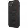 AMG Carbon Effect ovitek s teksturo karbonskih vlaken za iPhone 13 - črna