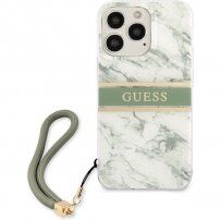 Guess Marble Stripe ovitek za iPhone 13 Pro Max - zelena
