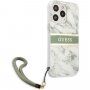 Guess Marble Stripe ovitek za iPhone 13 Pro Max - zelena